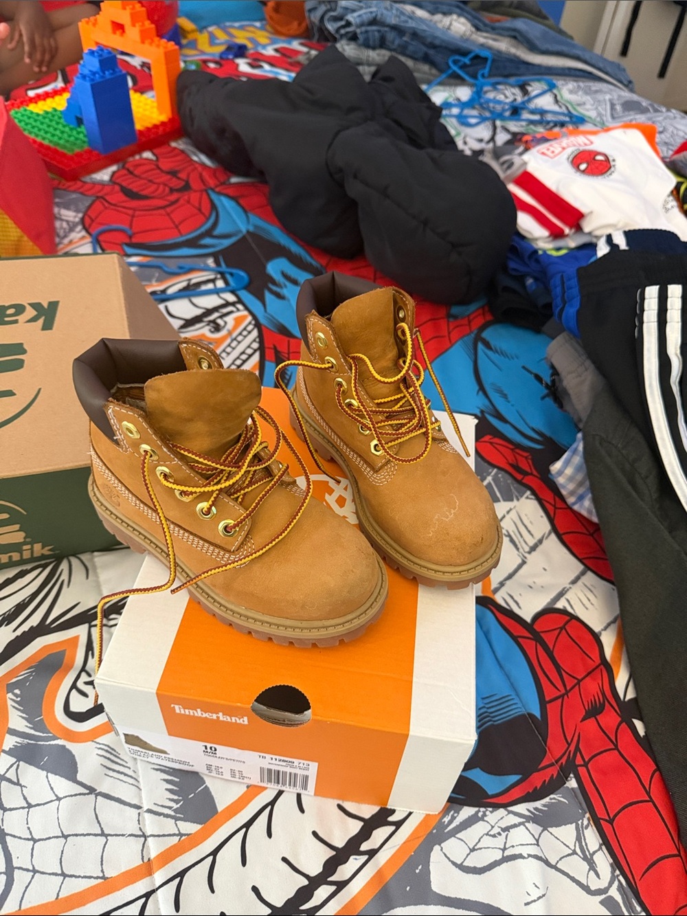 Timberland Wheat/Tan Kids' Waterproof Nubuck Boots
